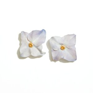 Large Hydrangea Studs in 14K Gold Vermeil